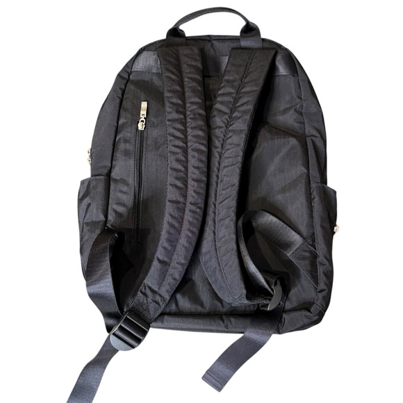 Baggallini Step Backpack Black Rare $145 Nylon Tablet Protection - Picture 2 of 10